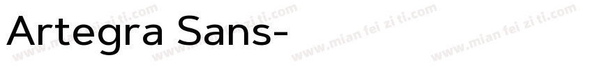 Artegra Sans字体转换